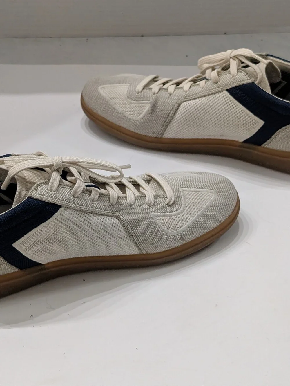 Rothy's Men's 11 RS01 Sneakers Hudson Navy White Gray Shoes